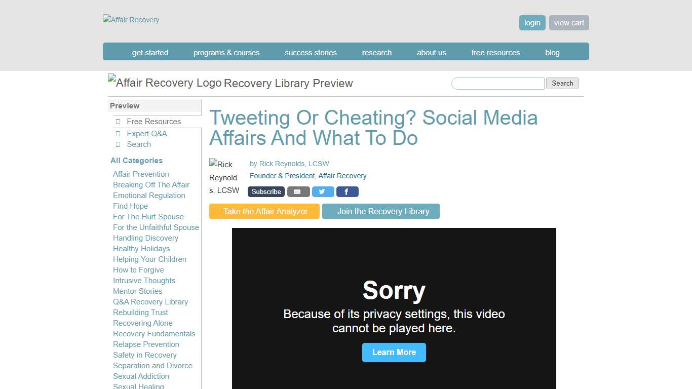 Tweeting Or Cheating? Social Media Affairs And What To Do Affair Recovery